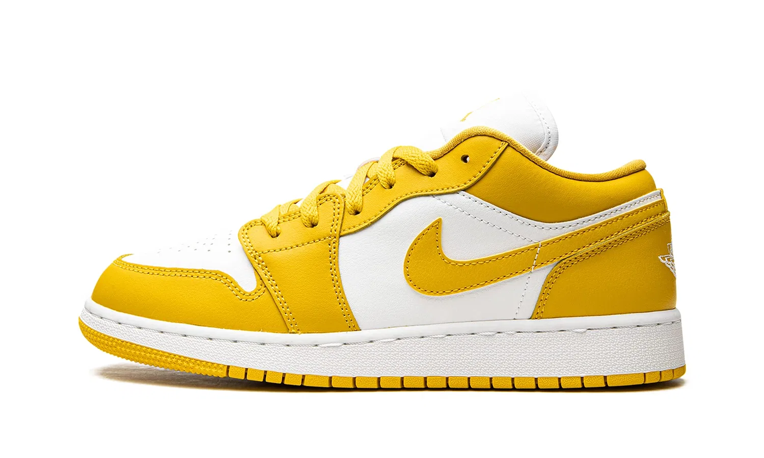 Детские баскетбольные кроссовки для мальчиков с высокой шнуровкой Jordan 1 NIKE, Mustard White