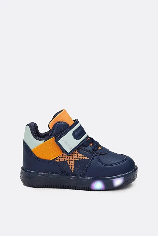 Детские кеды для мальчиков со светодиодами Vicco, Navy Blue — фото 2