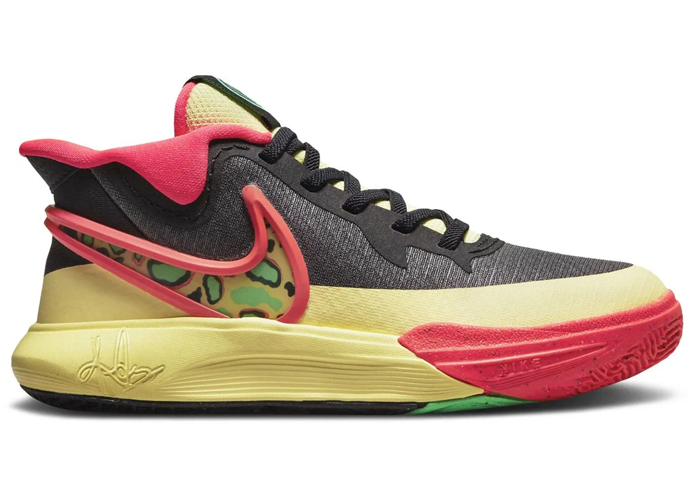 Детские кроссовки для баскетбола Nike Kyrie 8 GO, Black/Lemon Chiffon