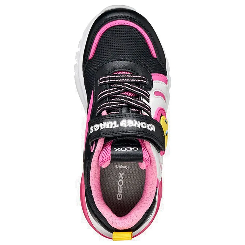 Детские кроссовки для девочек с подсветкой Ciberdron Geox, Pink — фото 4