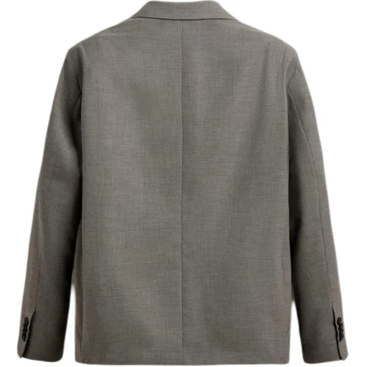 Мужской деловой костюм с лацканами-вырезом Бежевый ZARA, Beige — фото 3