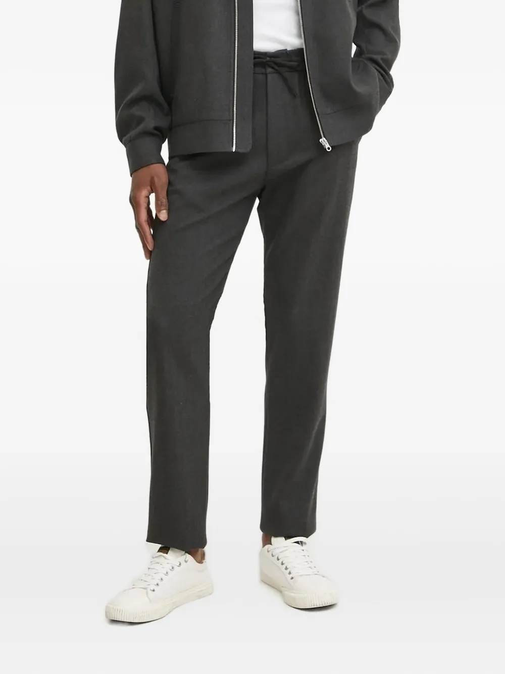 

Брюки с кулиской и узором в елочку Les Deux, серый