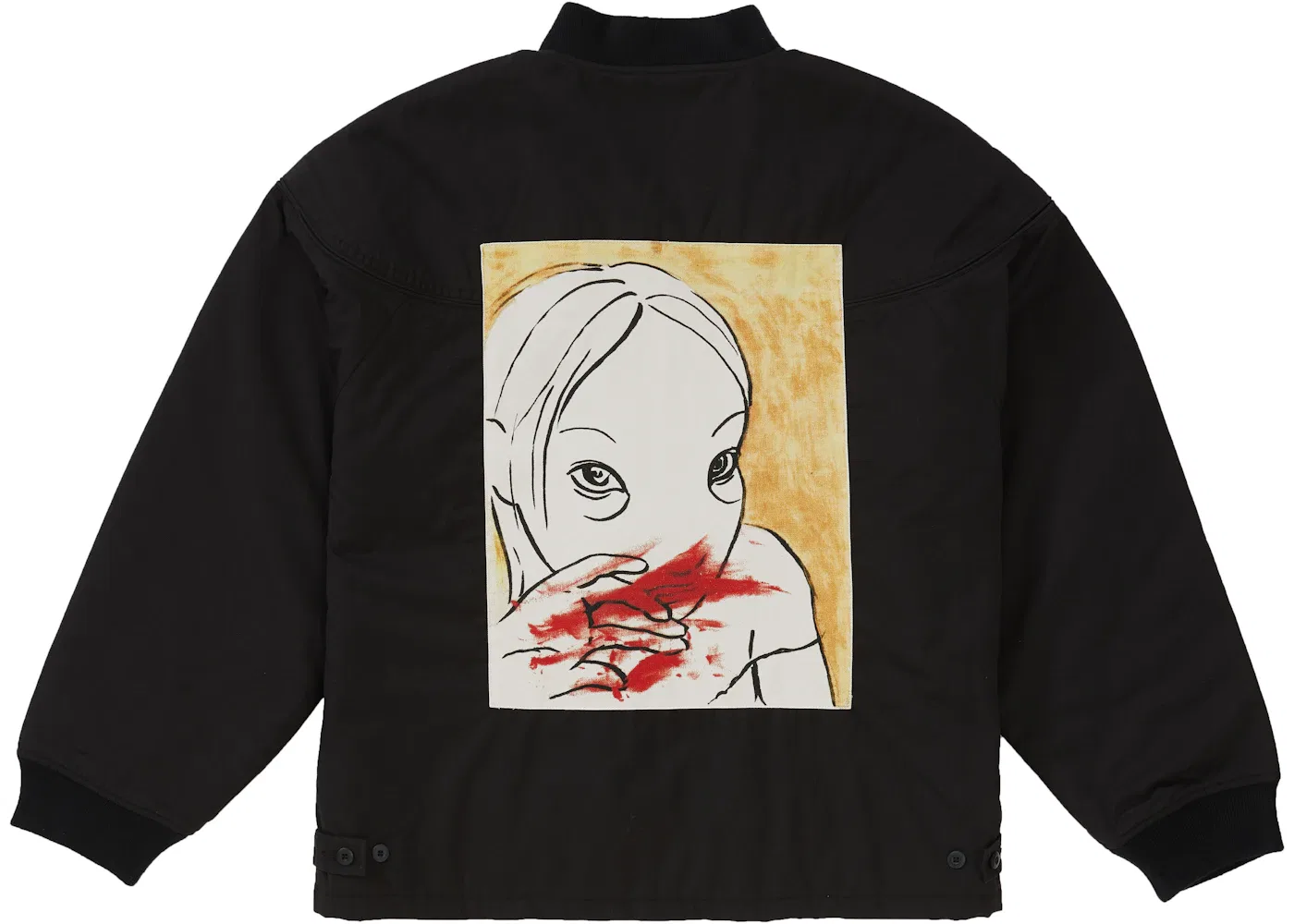 Мужская куртка с принтом Mug Shot Crew Jacket Supreme, черный — фото 3