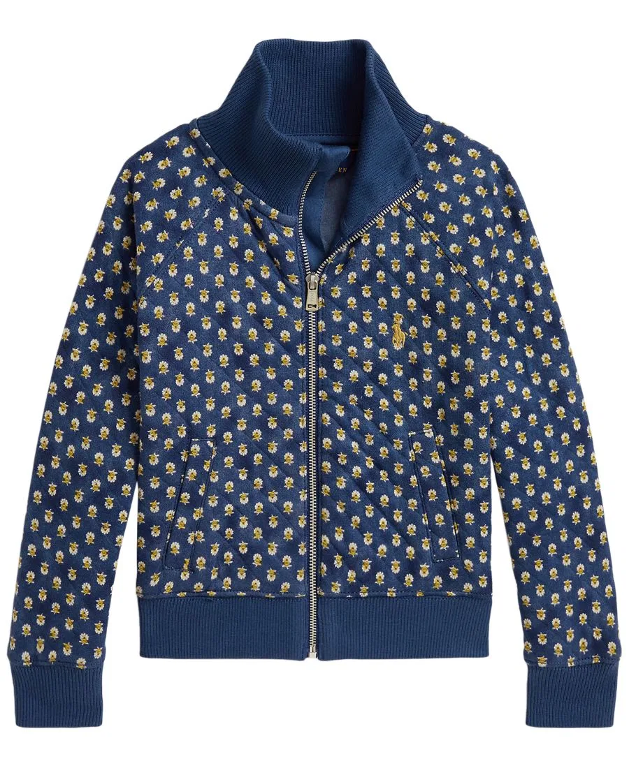 Куртка стеганая с цветочным принтом, модель Preppy Woodblock Polo Ralph Lauren, Preppy Woodblock