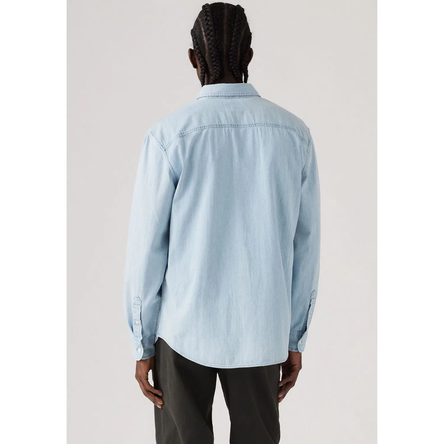 Мужская рубашка с длинным рукавом AUTHENTIC BUTTON DOWN Levi's, Light Blue — фото 3