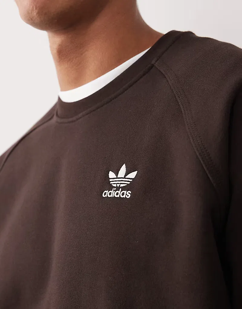 Базовая толстовка Adidas Originals, коричневый — фото 4