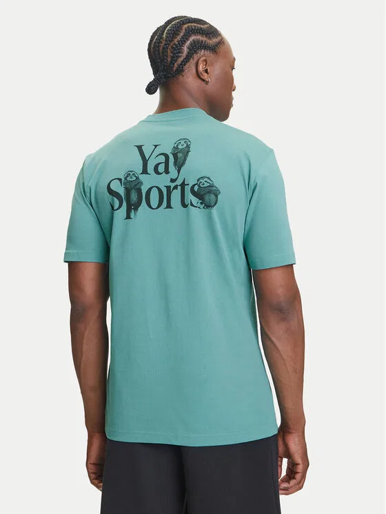 Футболка regular fit Yay Sports Verbiage Graphic Adidas, бирюзовый — фото 3