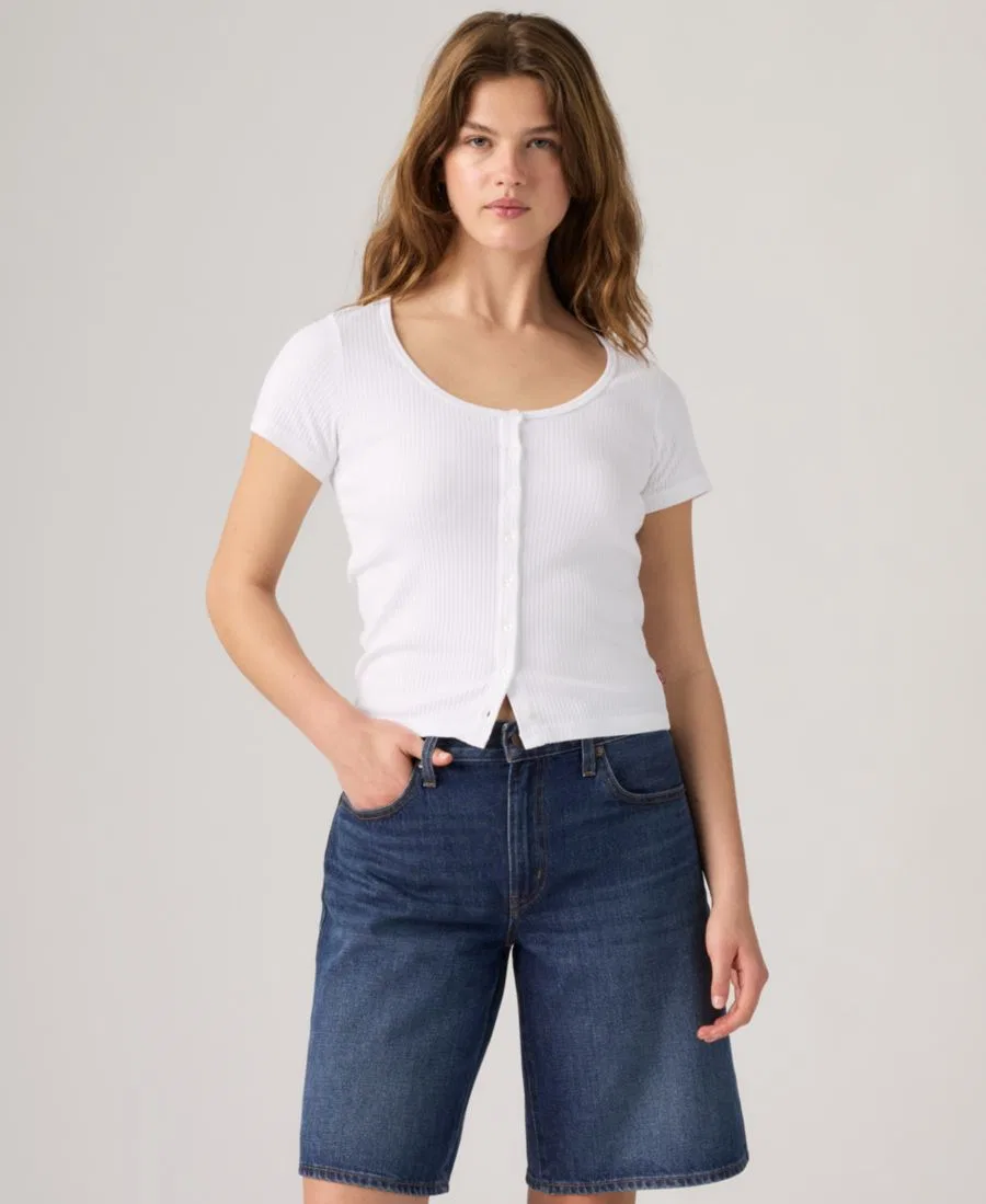 Женский топ-рубашка Austen с коротким рукавом Levi's, Bright White
