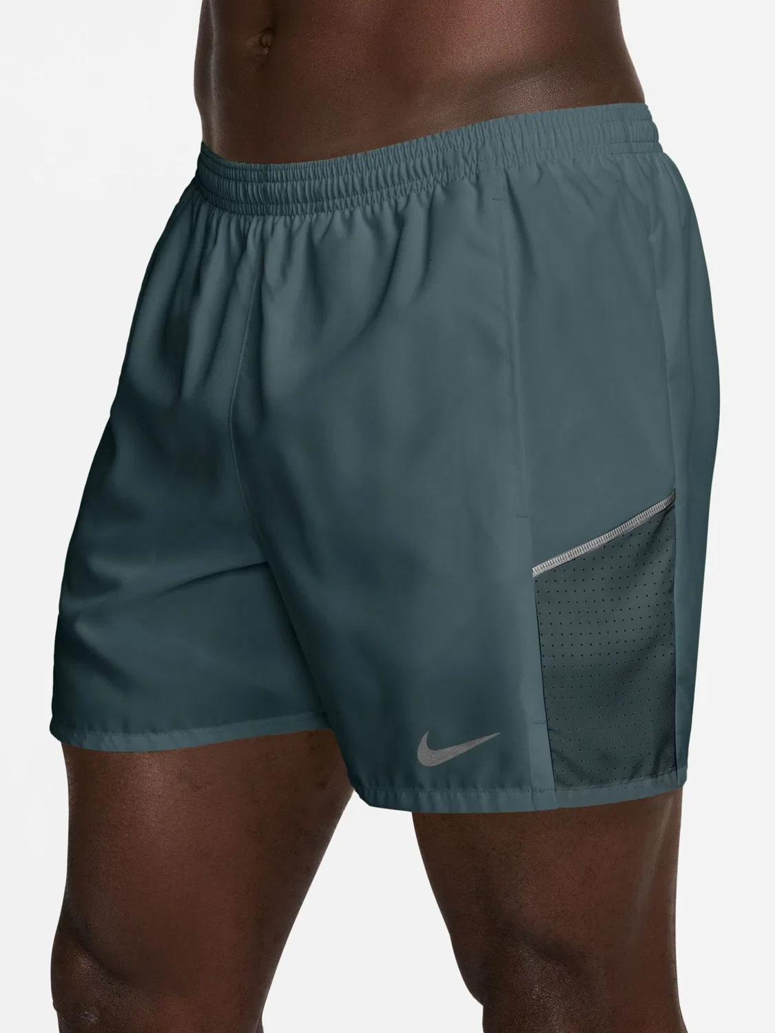 Шорты беговые Miler Dri-FIT 5 дюймов 2-в-1 Nike, Mineral Slate — фото 3