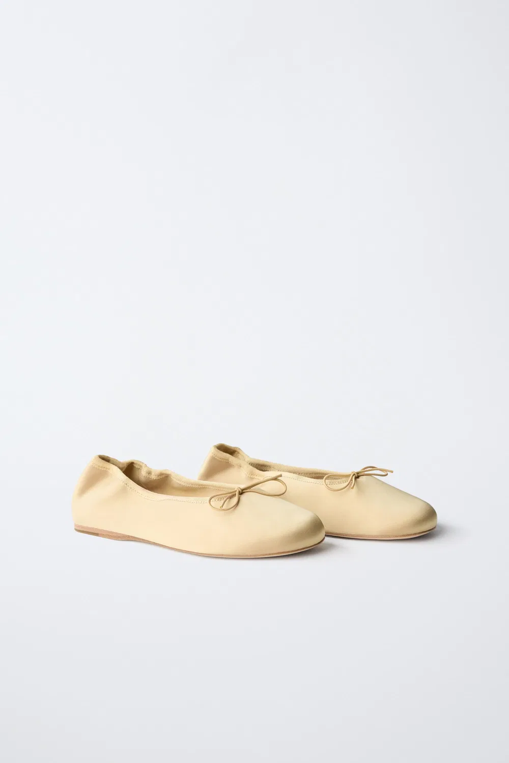 Балетки с бантом, лимитированная серия ZARA, Yellow — фото 2