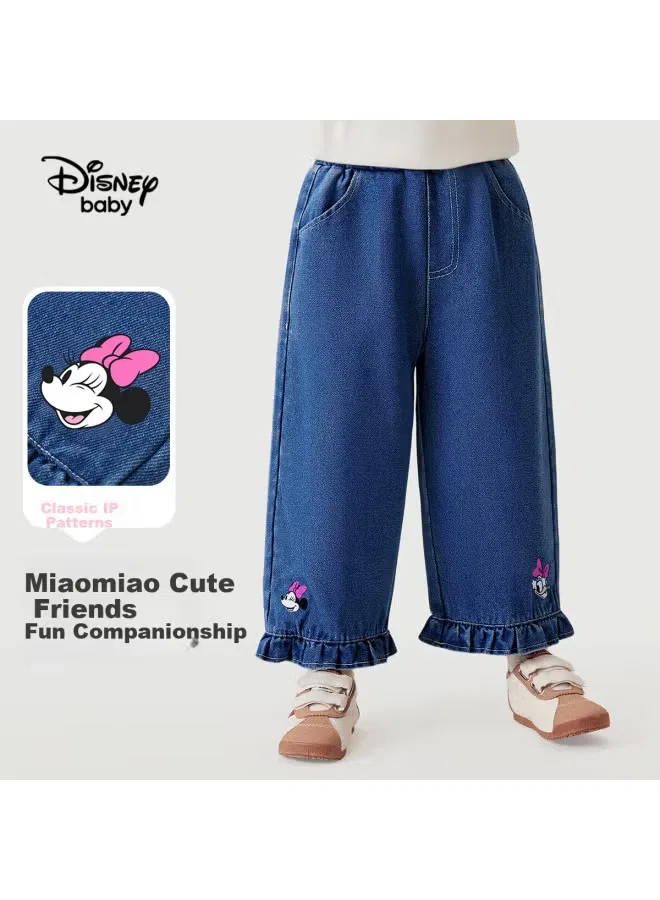Джинсы детские прямые свободные Disney Baby, голубой