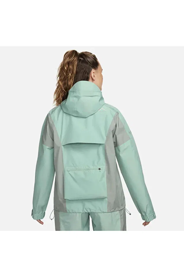 Женский плащ с длинным рукавом Trail Grtx Infinium Nike, Turquoise — фото 4
