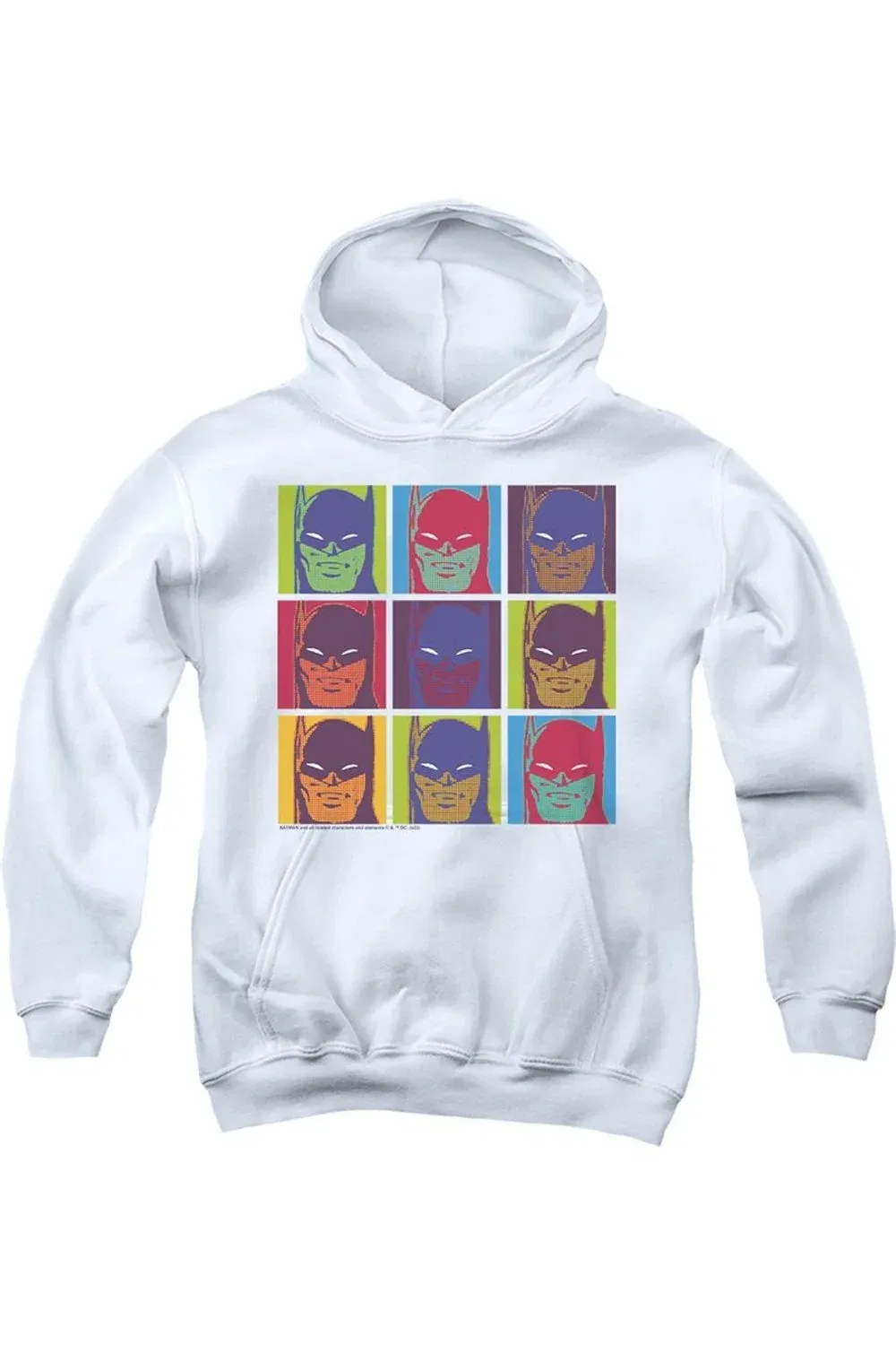 Детское худи с принтом Batman Pop Art Batman Gildan, White