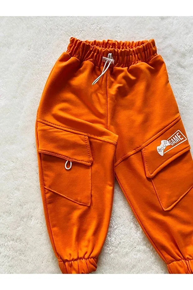 Детские спортивные штаны для девочек хлопковые Bediş Baby Clothes, Oranj