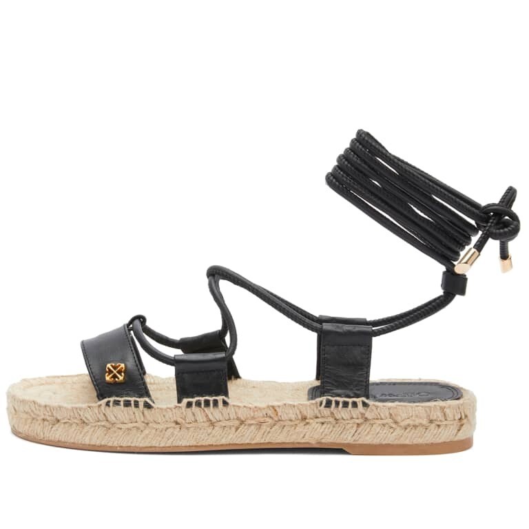 

Эспадрильи Off-White Lace Up, черный/бежевый