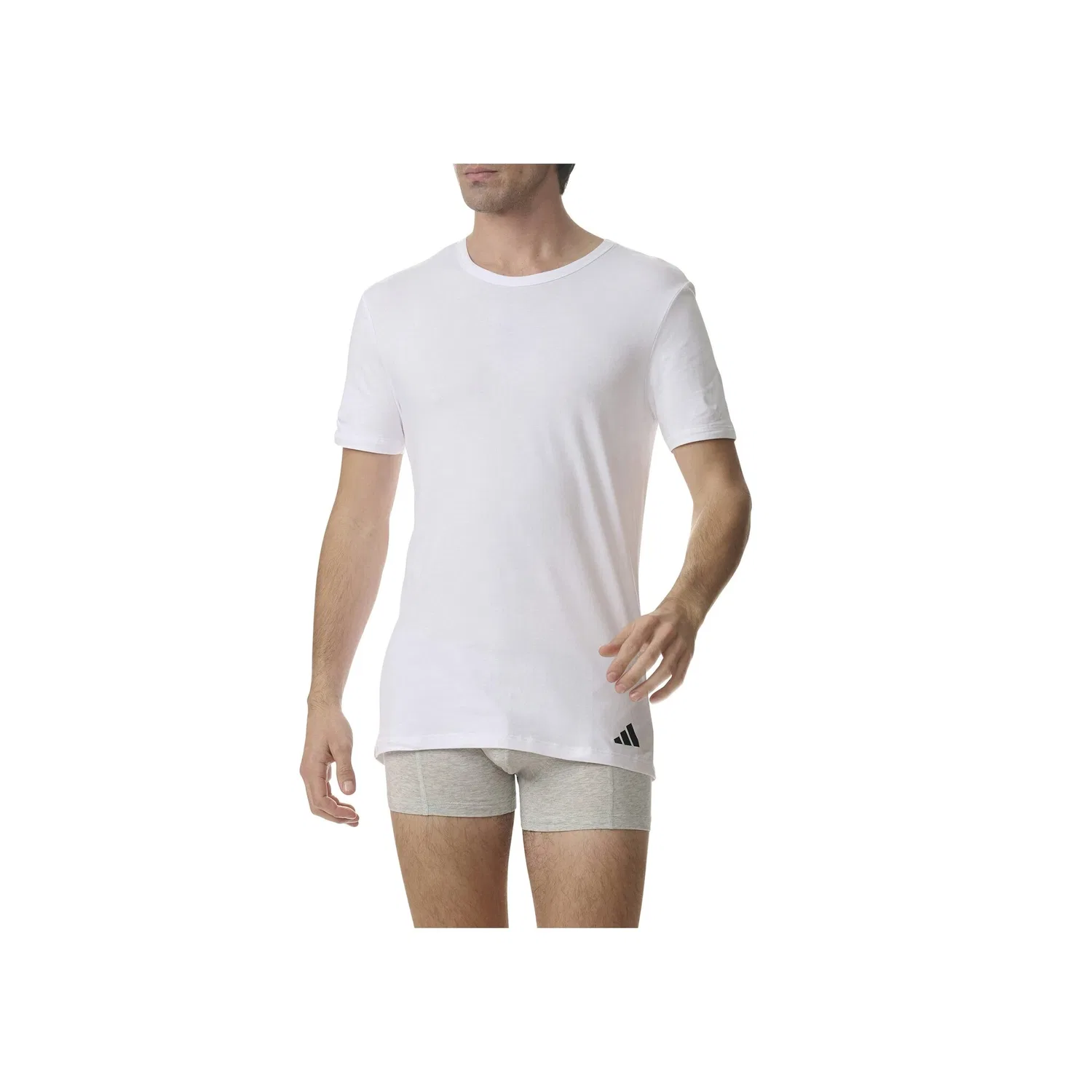 Мужская футболка с круглым вырезом 2 Pack Adidas Originals, White — фото 2