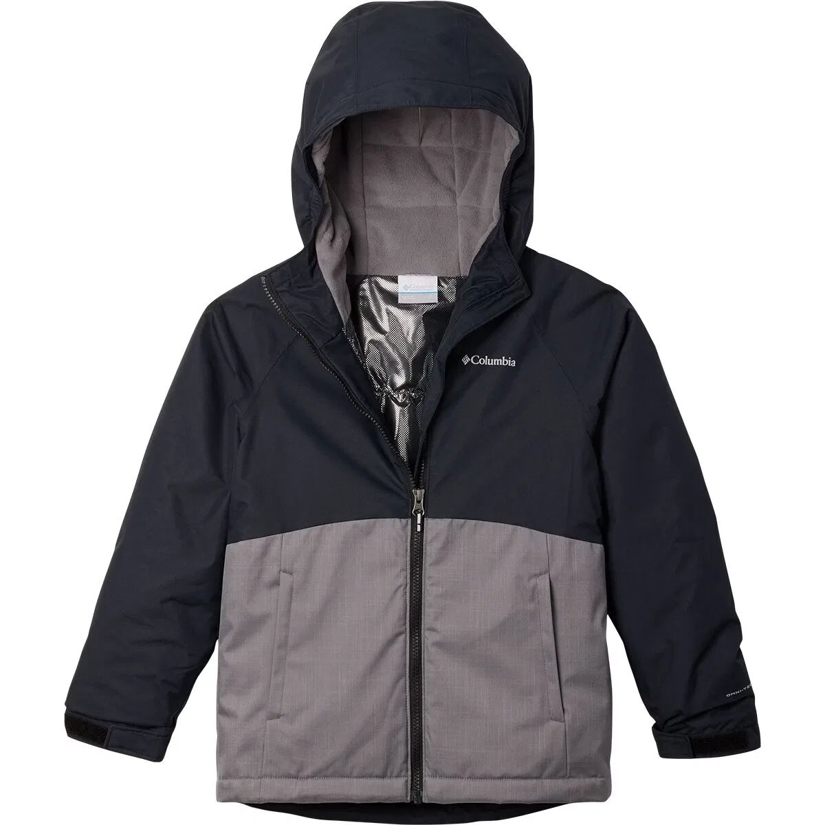 Детская куртка для девочек с принтом Alpine Action III Columbia, City Grey Melange/Black