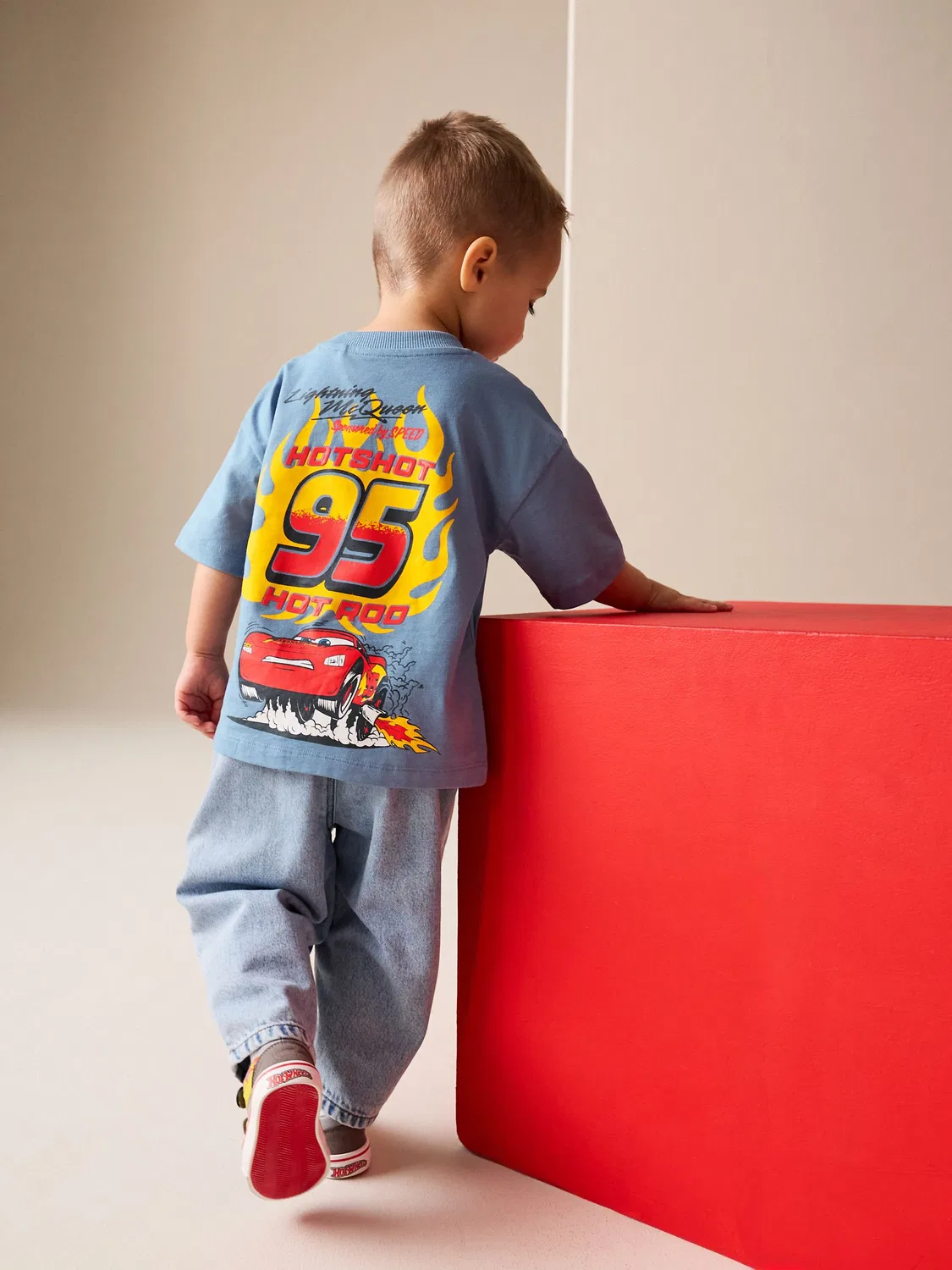Футболка с коротким рукавом Disney Cars Next, синяя