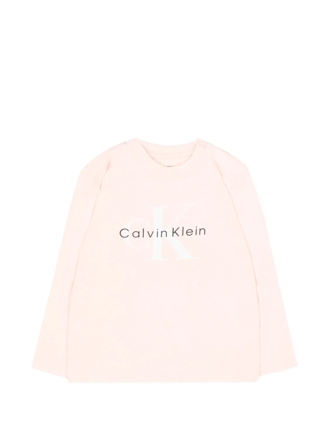 Лонгслив с логотипом Calvin Klein Kids, розовый