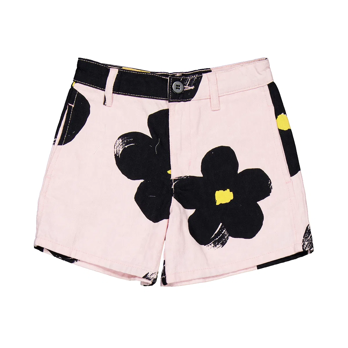 Шорты хлопковые с регулируемой талией Adjustable Waist Cotton Shorts Little Marc Jacobs, Pink