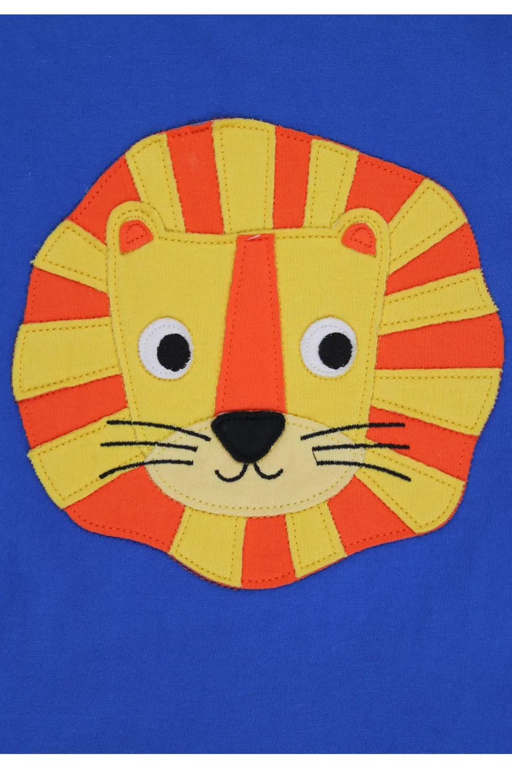 Футболка с аппликацией льва с коротким рукавом Toby Tiger, Blue — фото 2