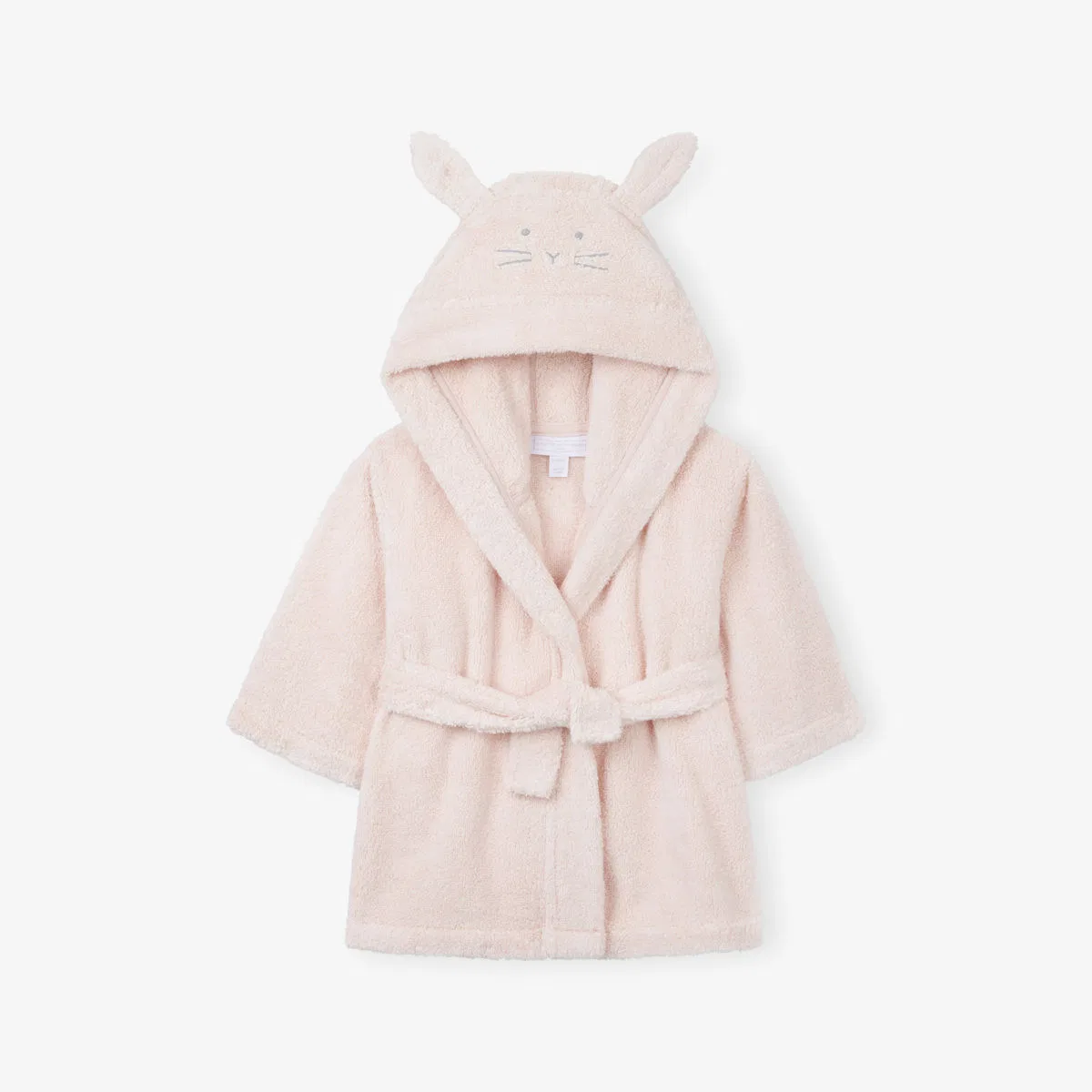 Хлопковый халат с капюшоном в виде зайчика (0-12 месяцев) The Little White Company, розовый