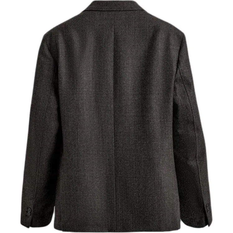 Мужской деловой костюм с умеренным воротником Dark Brown ZARA, Темно-коричневый — фото 3