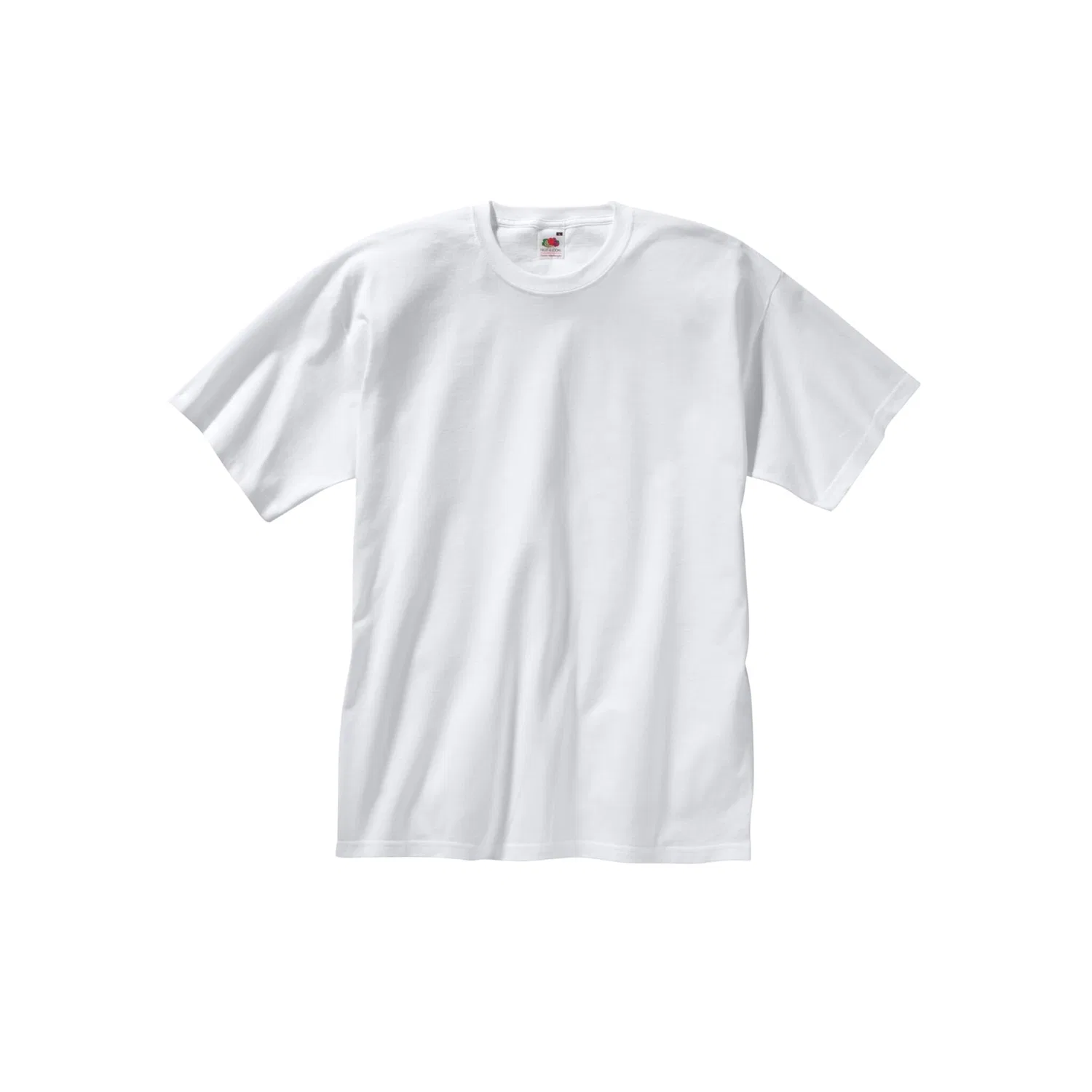 Детские футболки с круглым вырезом Fruit of the Loom, White/Grey Melange