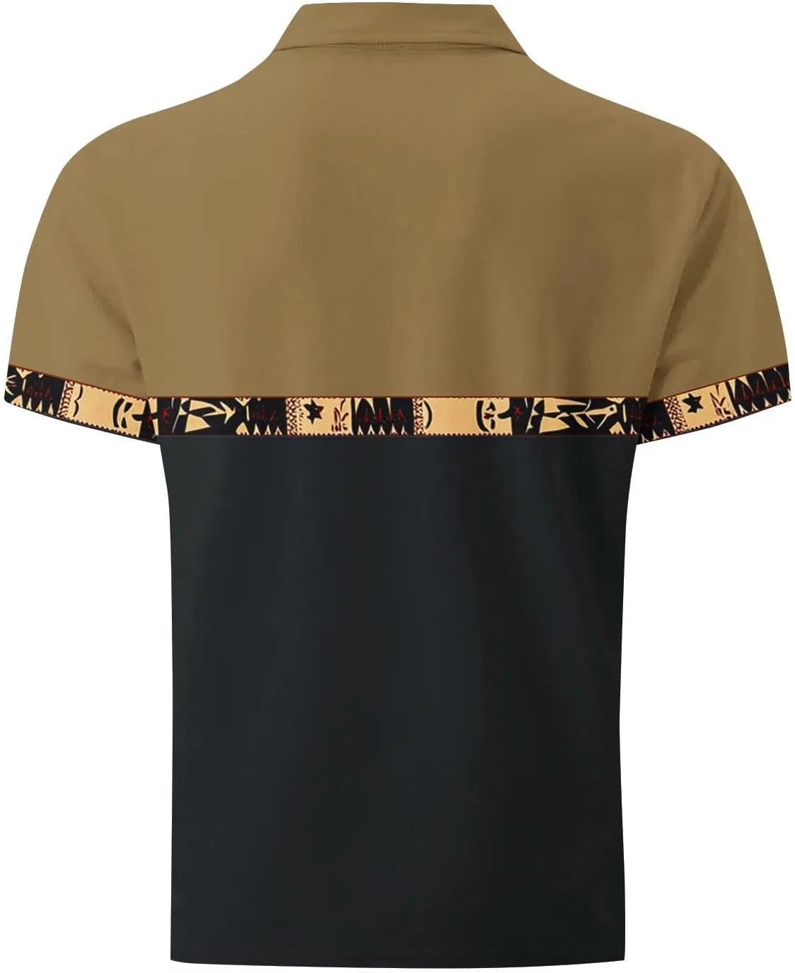 Мужская свободная рубашка с пуговицами Hawaiian Beach Tops, Black — фото 3