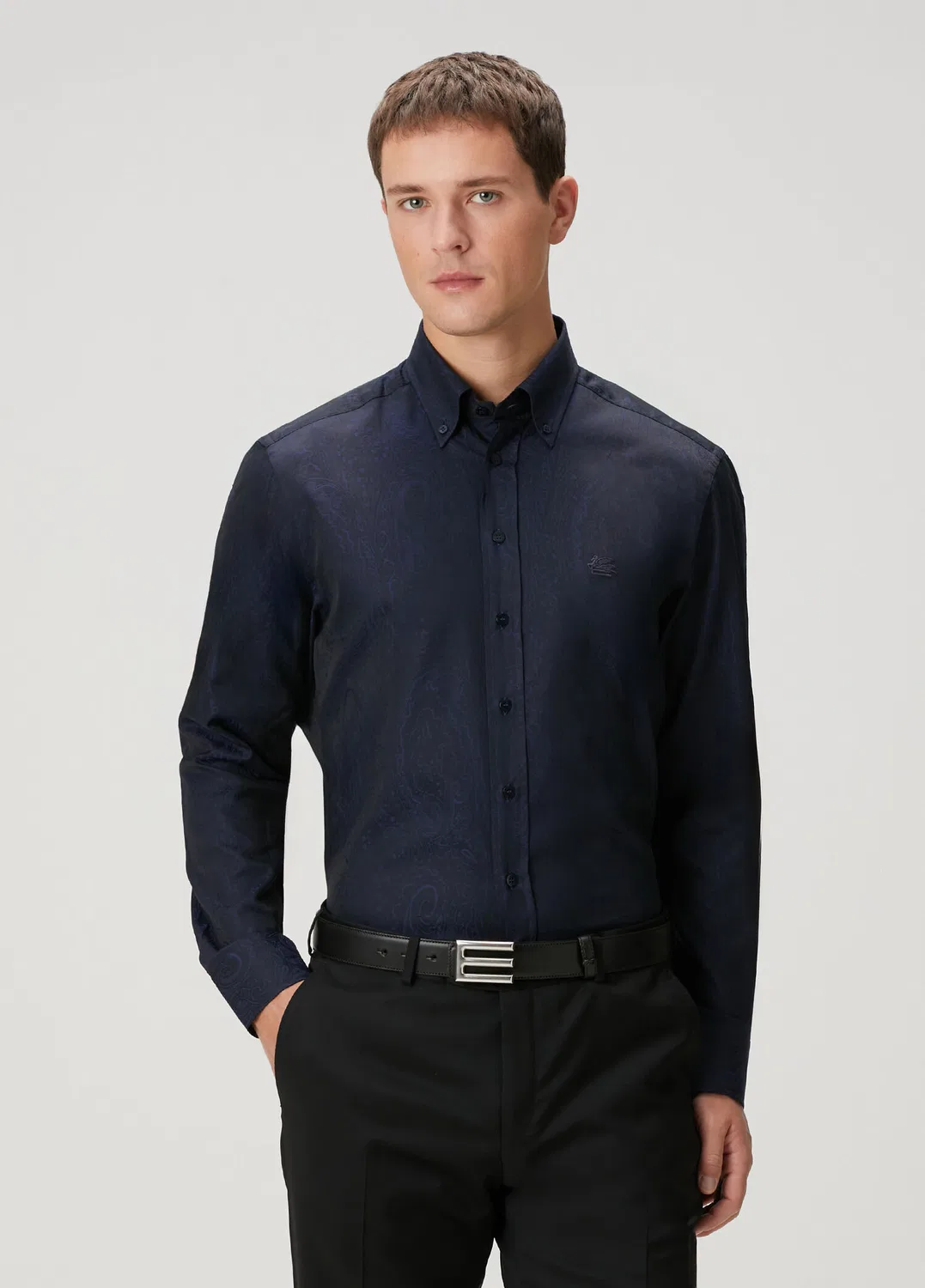 Рубашка Etro Lacivert Etnik Desenli, Etro, lacivert