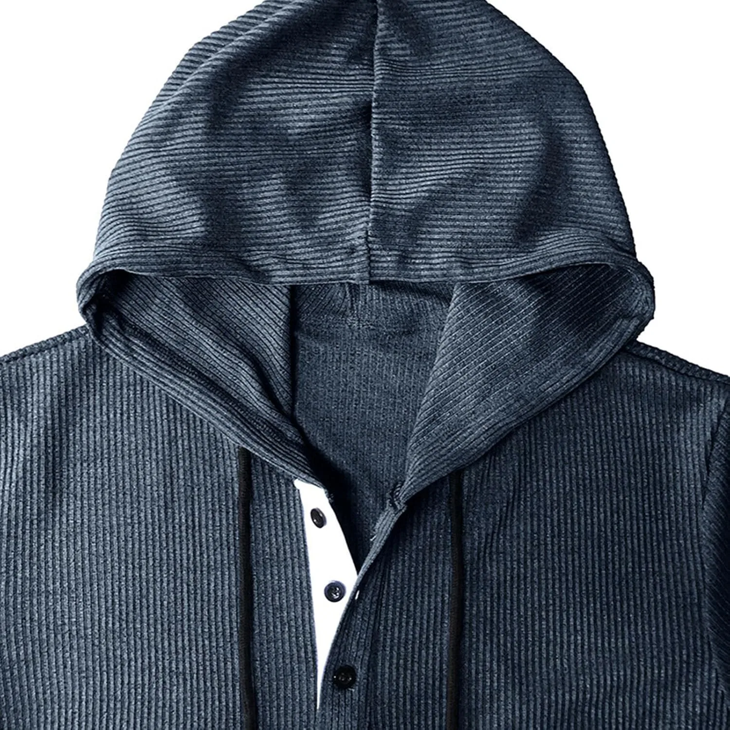 Мужская футболка с капюшоном Knit Shirt Generic, Dark Gray — фото 3