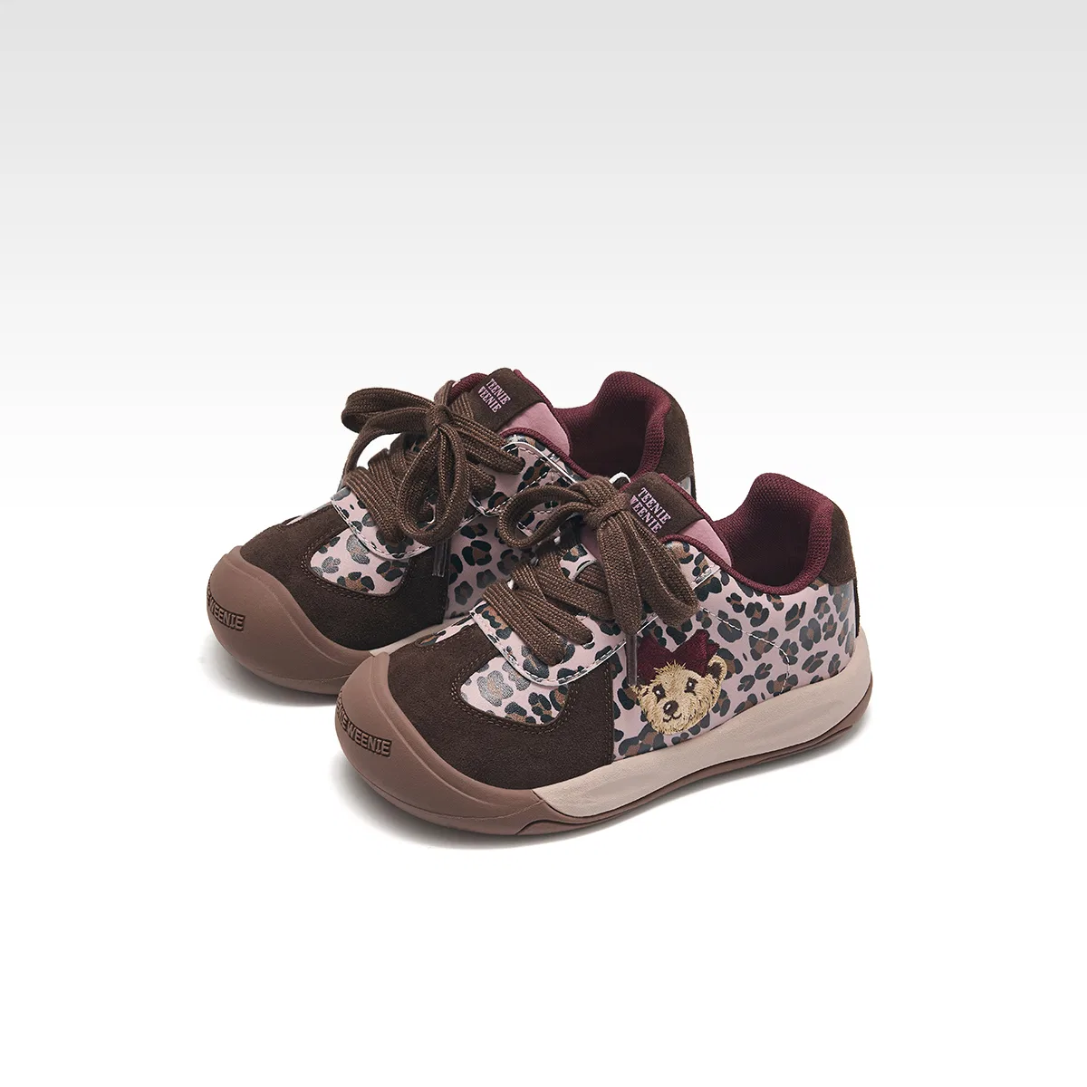 Детские повседневные кроссовки из микрофибры Teenie Weenie, Dark Brown — фото 4