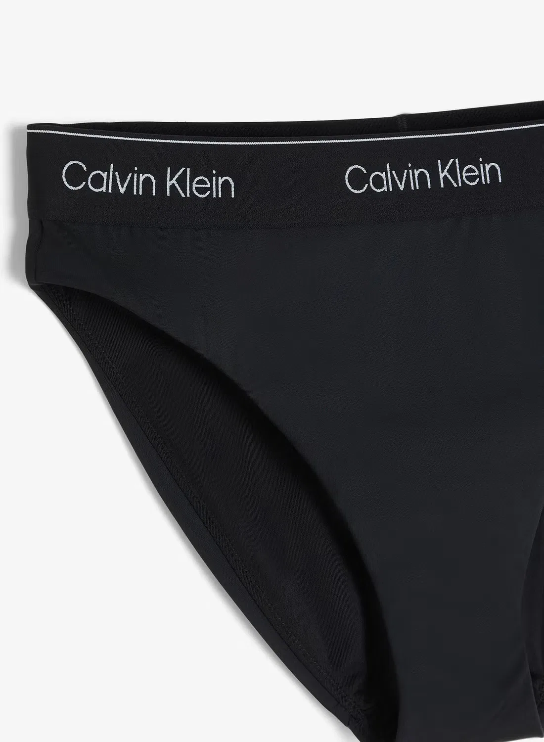 Плавки бикини с логотипом на поясе, Calvin Klein, черный — фото 3