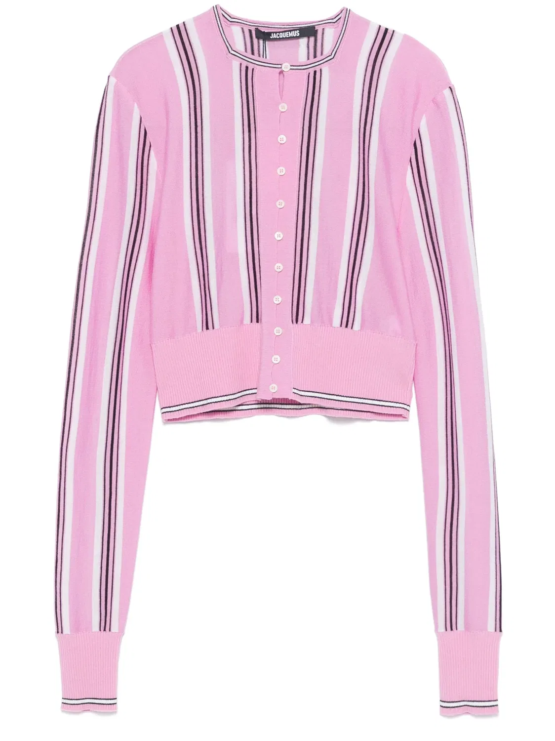 Кардиган Le Cardigan Spiaggia Jacquemus, розовый/черный/белый
