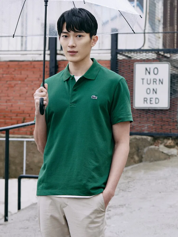 Футболка поло из смесового хлопка LACOSTE, Green