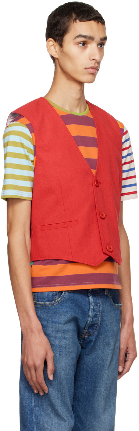 

Эксклюзивный красный жилет SSENSE Stockholm (Surfboard) Club