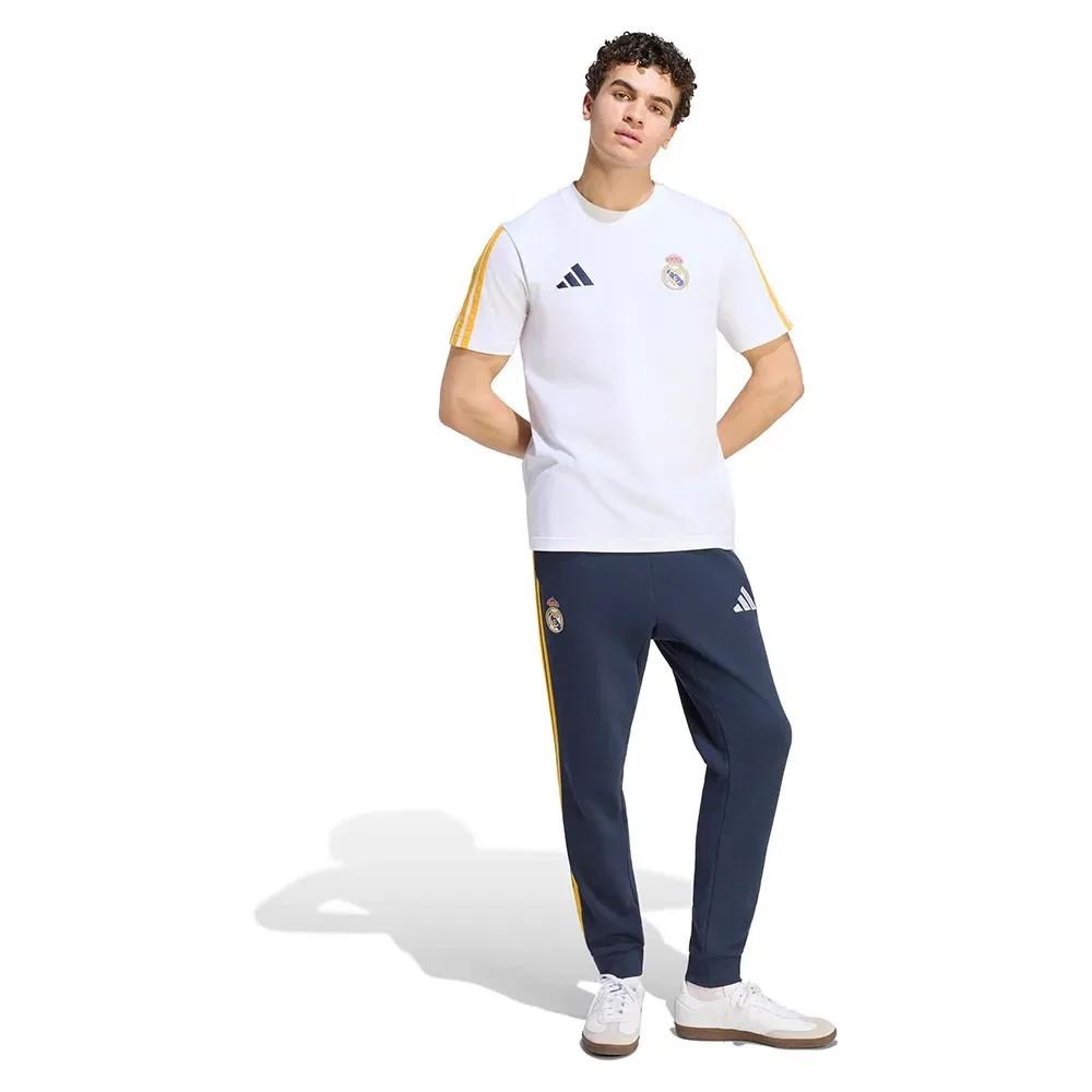 Мужские спортивные брюки с принтом Real Madrid DNA Adidas, Blue — фото 4