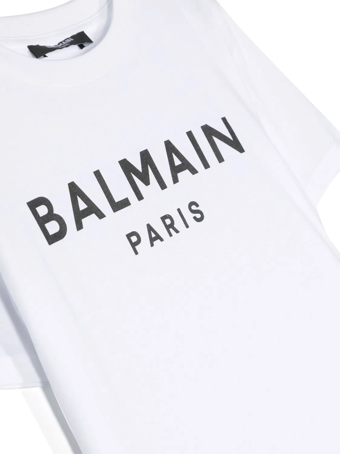 Футболка с логотипом из хлопка Balmain, белый — фото 3