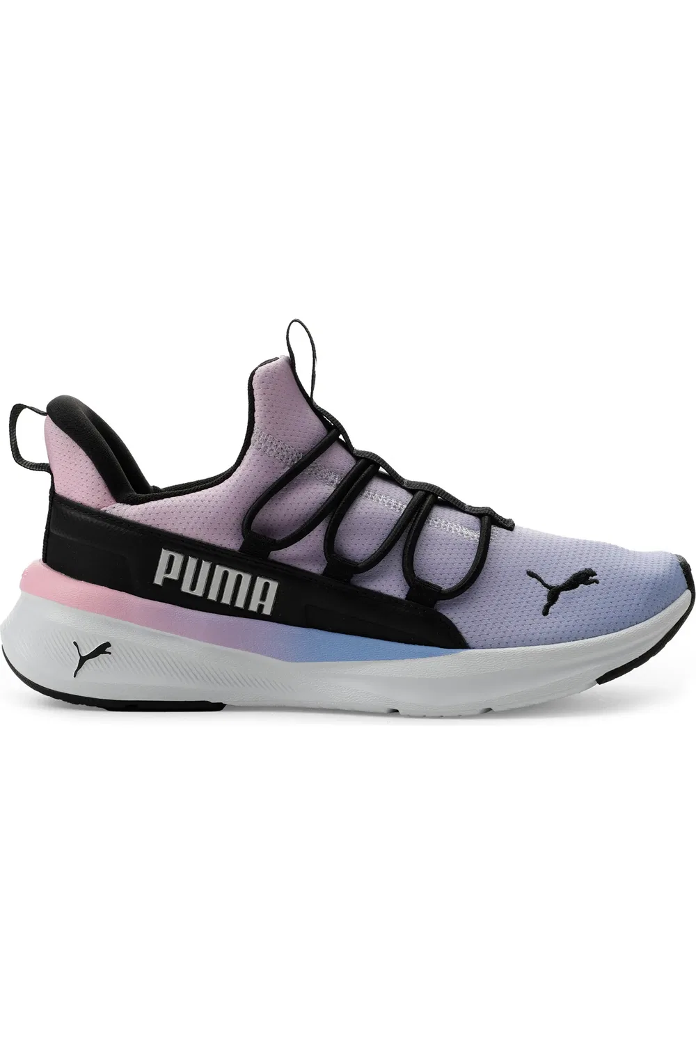 Кроссовки детские повседневные на шнуровке One4All 2.0 PUMA, Intense Lavender/Pink/Black — фото 3