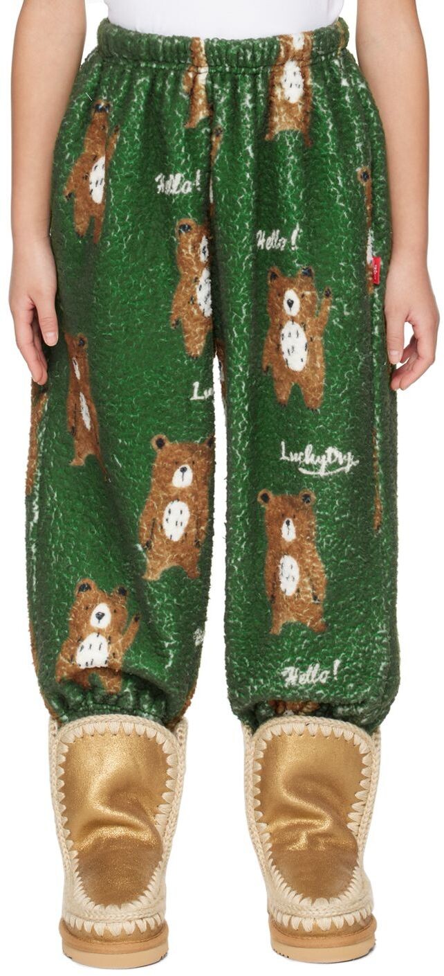 

SSENSE Exclusive Kids Green Lounge Брюки Luckytry