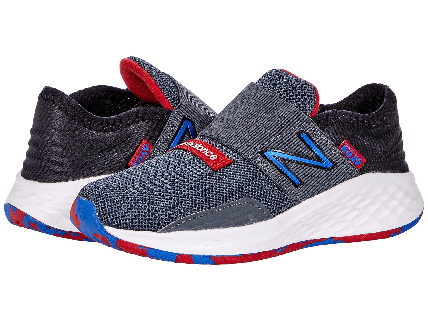 

Детские кроссовки New Balance Fresh Foam Roav, темно-серый/красный/синий