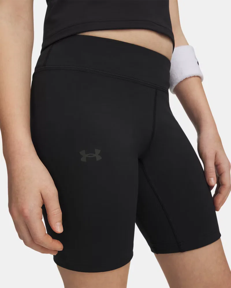 Велошорты детские с внутренним швом 16,5 см, влагоотводящие, UA Motion UnderArmour, Black/Jet Gray — фото 4