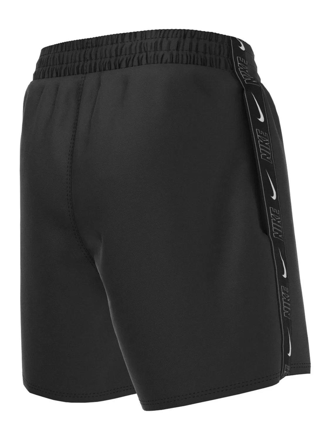 Плавки Nike Black 4 Inch Swim Logo Tape Volley Shorts, черный — фото 4