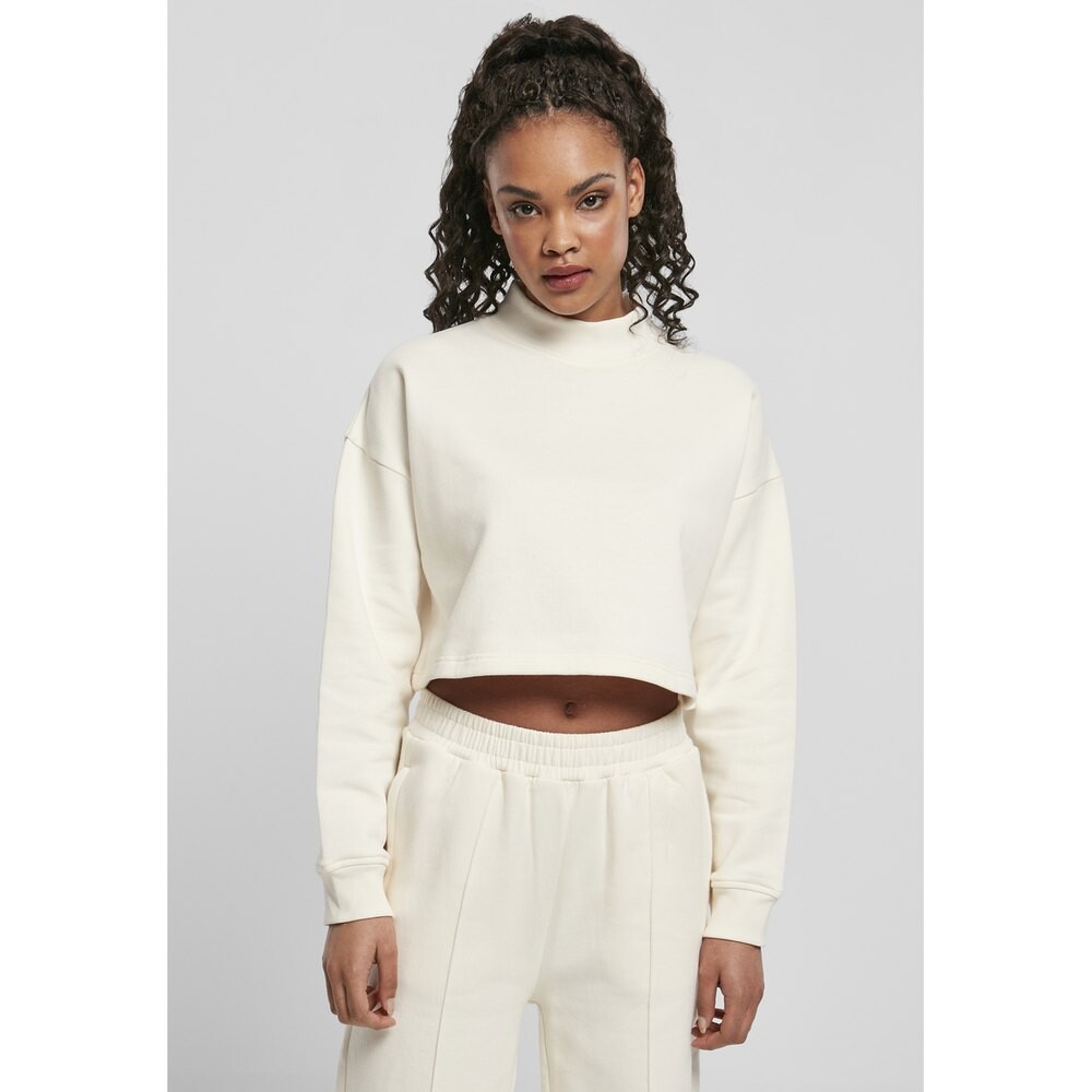 

Толстовка Urban Classics Cropped Oversized High Neck Crew, белый