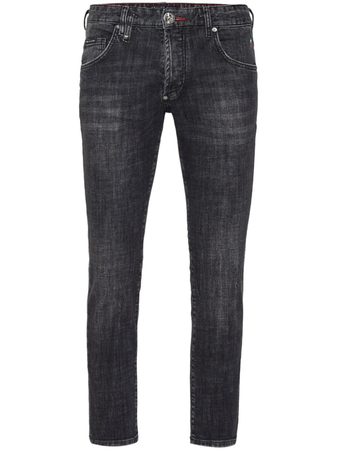

Philipp Plein джинсы скинни с логотипом, черный