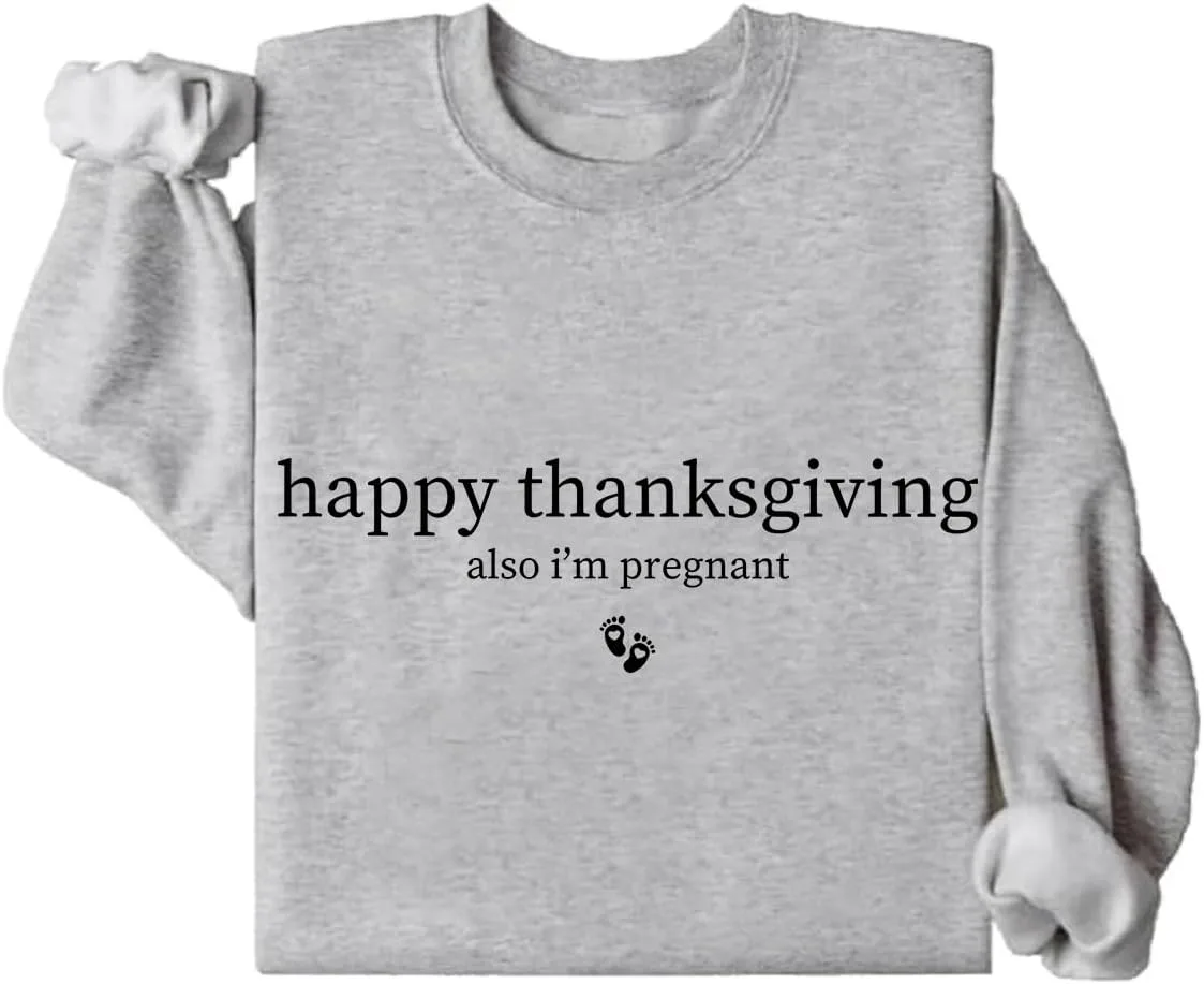 

Толстовка Happy Thanksgiving Also I'm Pregnant Exosea