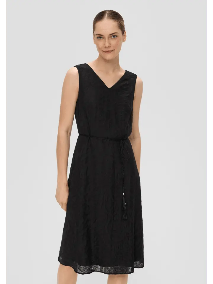 

Короткое платье sOliver BLACK LABEL kurz, черный