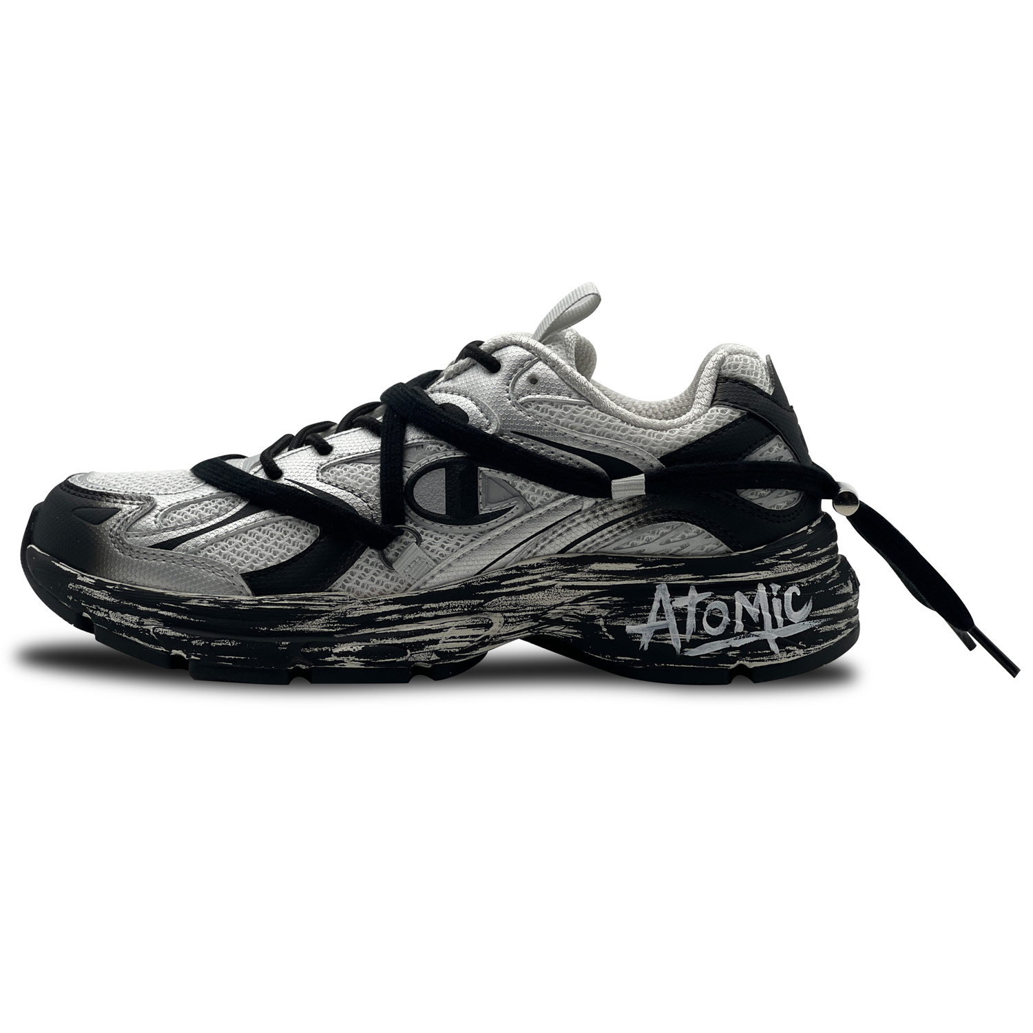 

Champion Амортизирующие, износостойкие низкие кроссовки для бега Unisex Black Silver