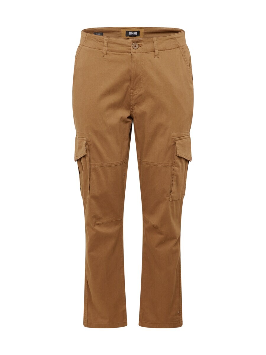 

Брюки Only & Sons Tapered Cargo Pants ONSDean, темно-коричневый