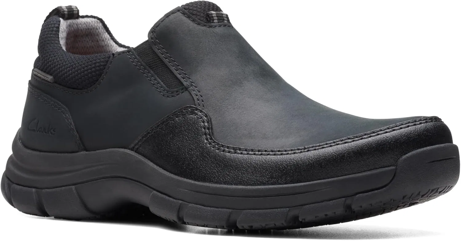 Мужские ботинки Clarks Walpath Step, цвет Colourite, черная кожа, размер: 46 EU Wide, черный (черная кожа) — фото 3